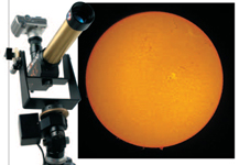 Captura imágenes solares con PST