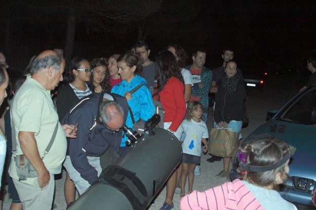 Crónica de la observación astronómica con motivo de las Lágrimas de San Lorenzo
